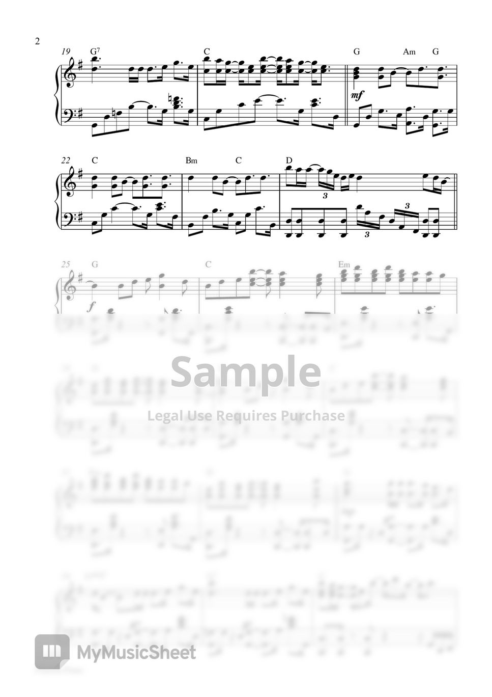 Ariana Grande - Santa Tell Me (Piano Sheet) by Pianella Piano