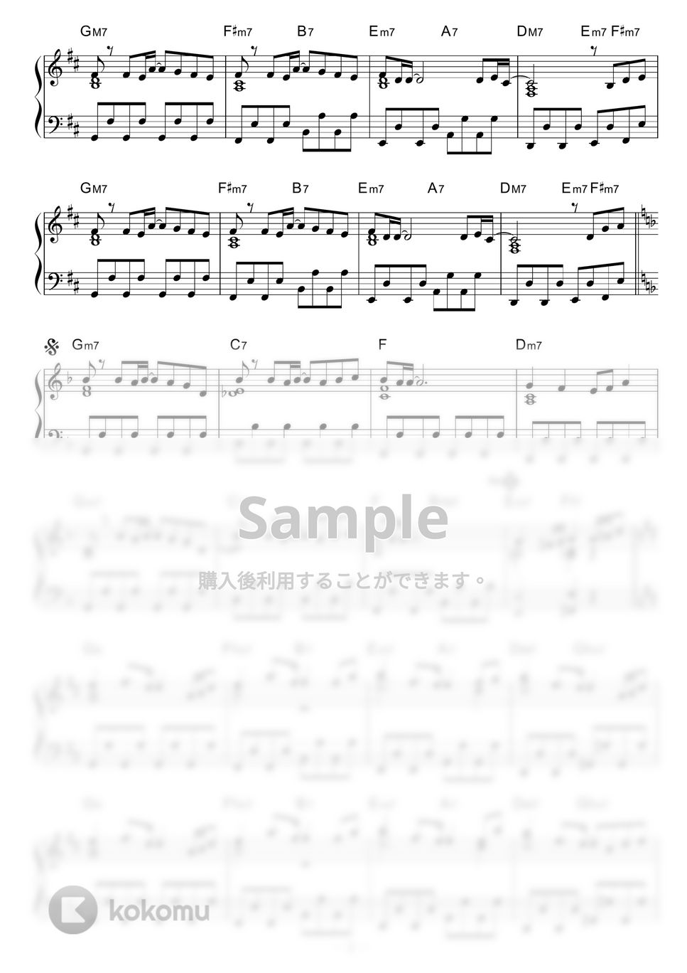 藤井風 - きらり (Honda「VEZEL e:HEV」CMソング) by piano*score