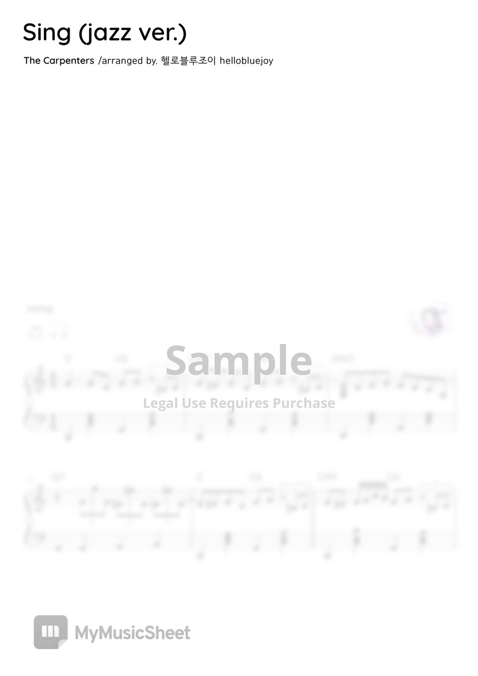 the-carpenters-sing-a-song-jazz-ver-sheets-by