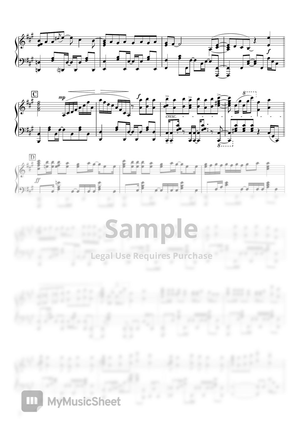 Domestic na kanojo [Piano Version] Sheet music for Piano (Solo)