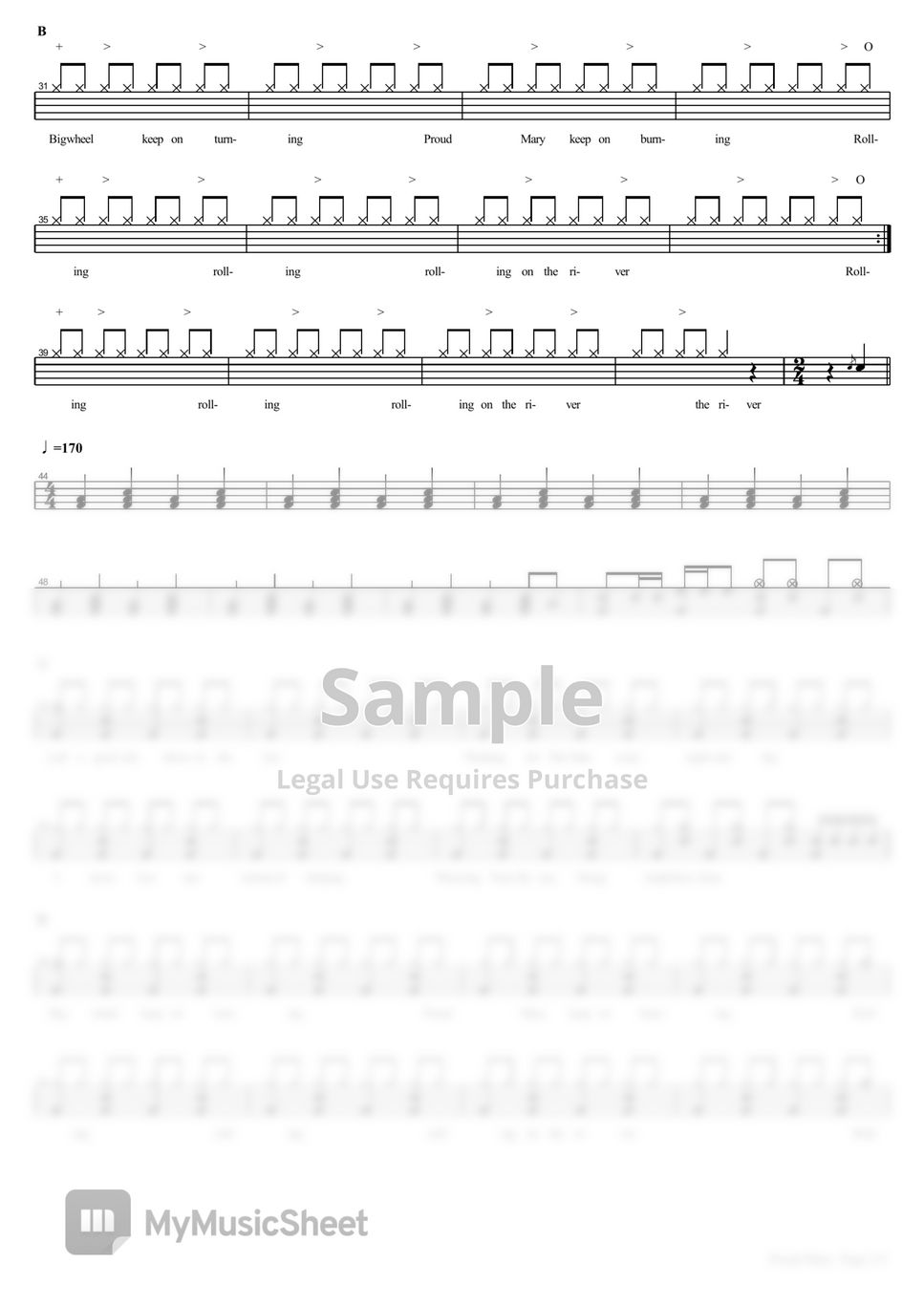 Tina Turner - Proud Mary by COPYDRUM
