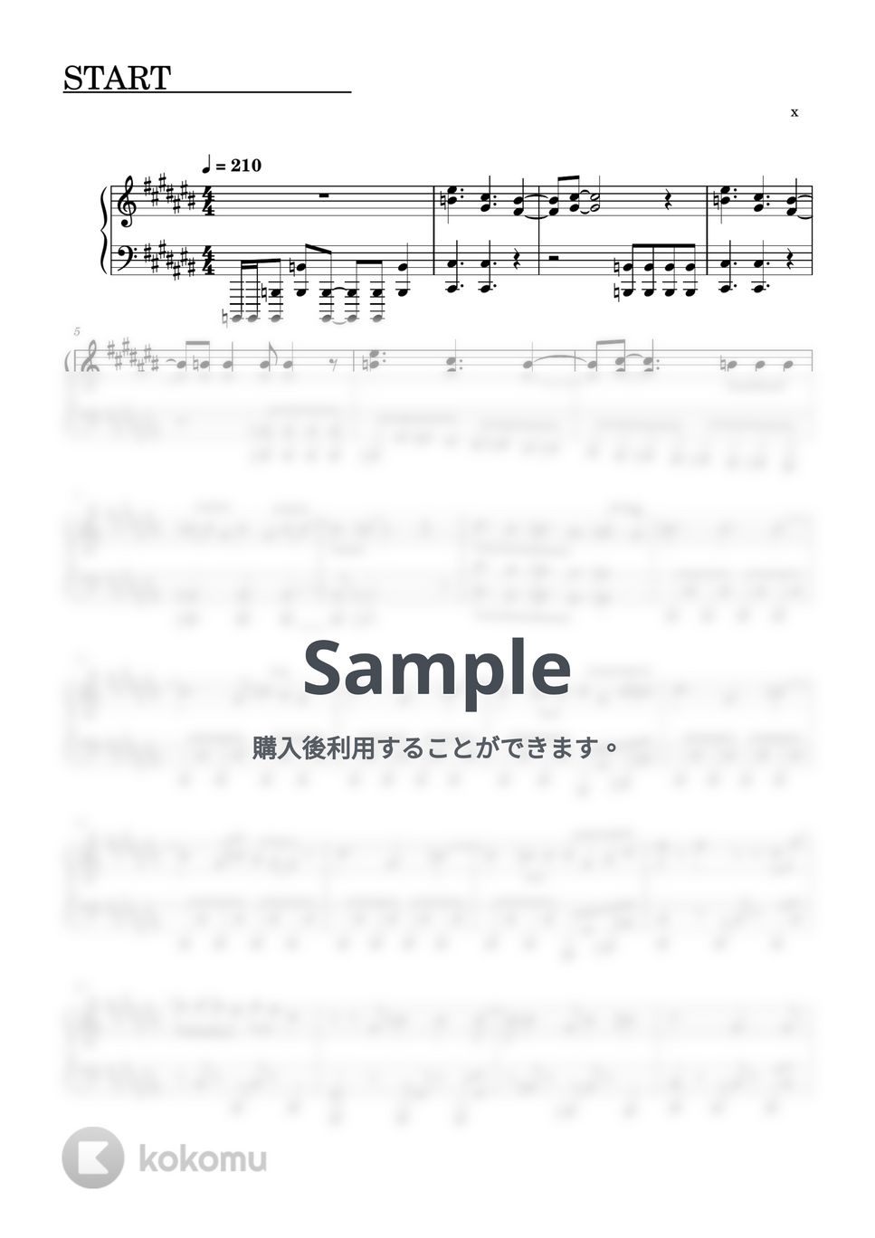 すとぷり - START (ピアノソロ譜) by 萌や氏
