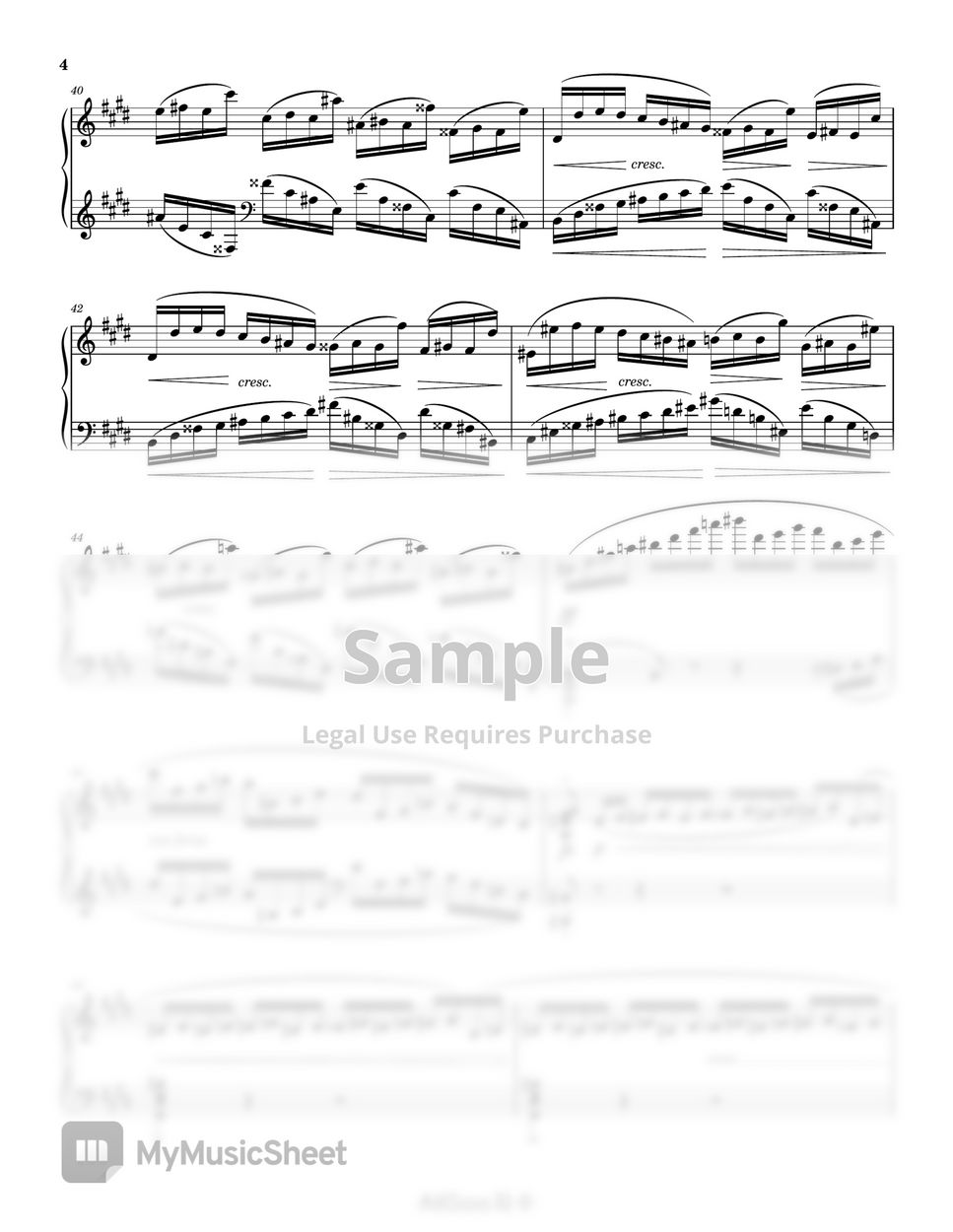 F. Chopin - Etude Op.10 No.4 (Torrent) (Original Ver.) Sheet