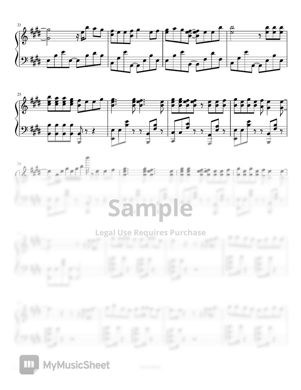 Justin Bieber Love Yourself Sheets by Scores4piano