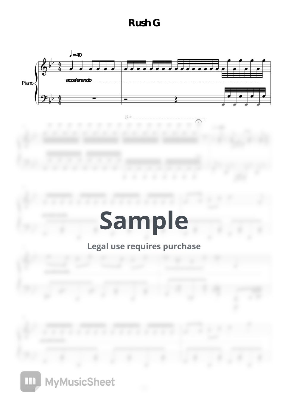 Sheet Music Boss - Rush G by Tiancc