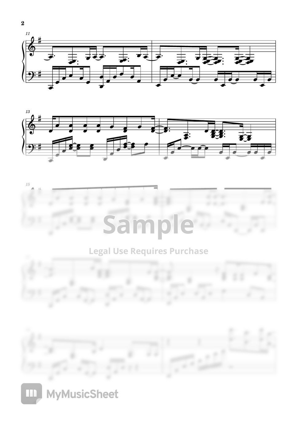 SawanoHiroyuki - Avid- 86 EightySix ED 楽譜 by Leisure Piano
