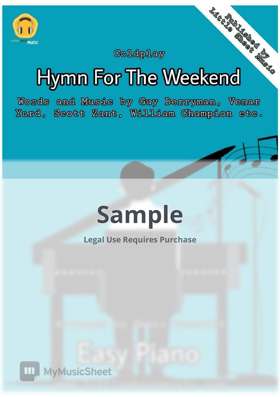 Coldplay - Hymn For The Weekend (Easy Piano) by Genti Guxholli
