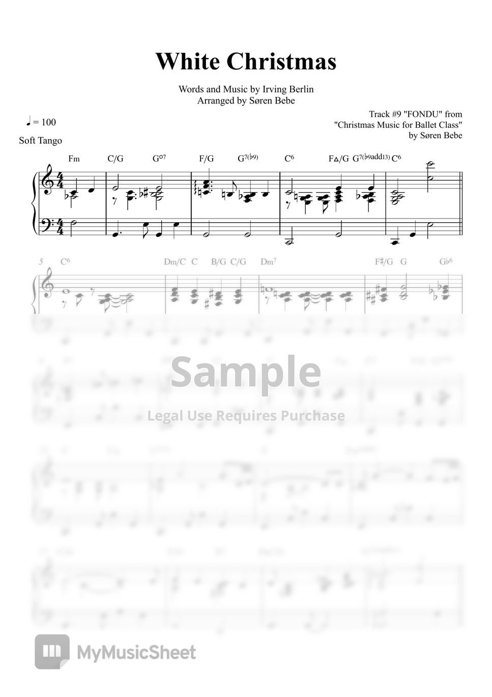 White Christmas (Piano Solo) by BalletMusicDK