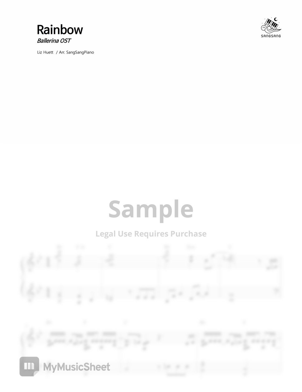 Liz Huett - Rainbow (Ballerina Soundtrack) by SangsangPiano