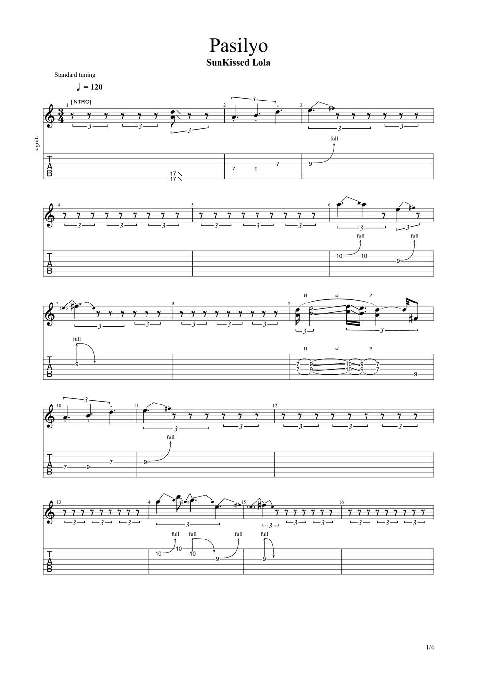SunKissed Lola Pasilyo Tab + Partition à une seule portée by SIPRAMAN