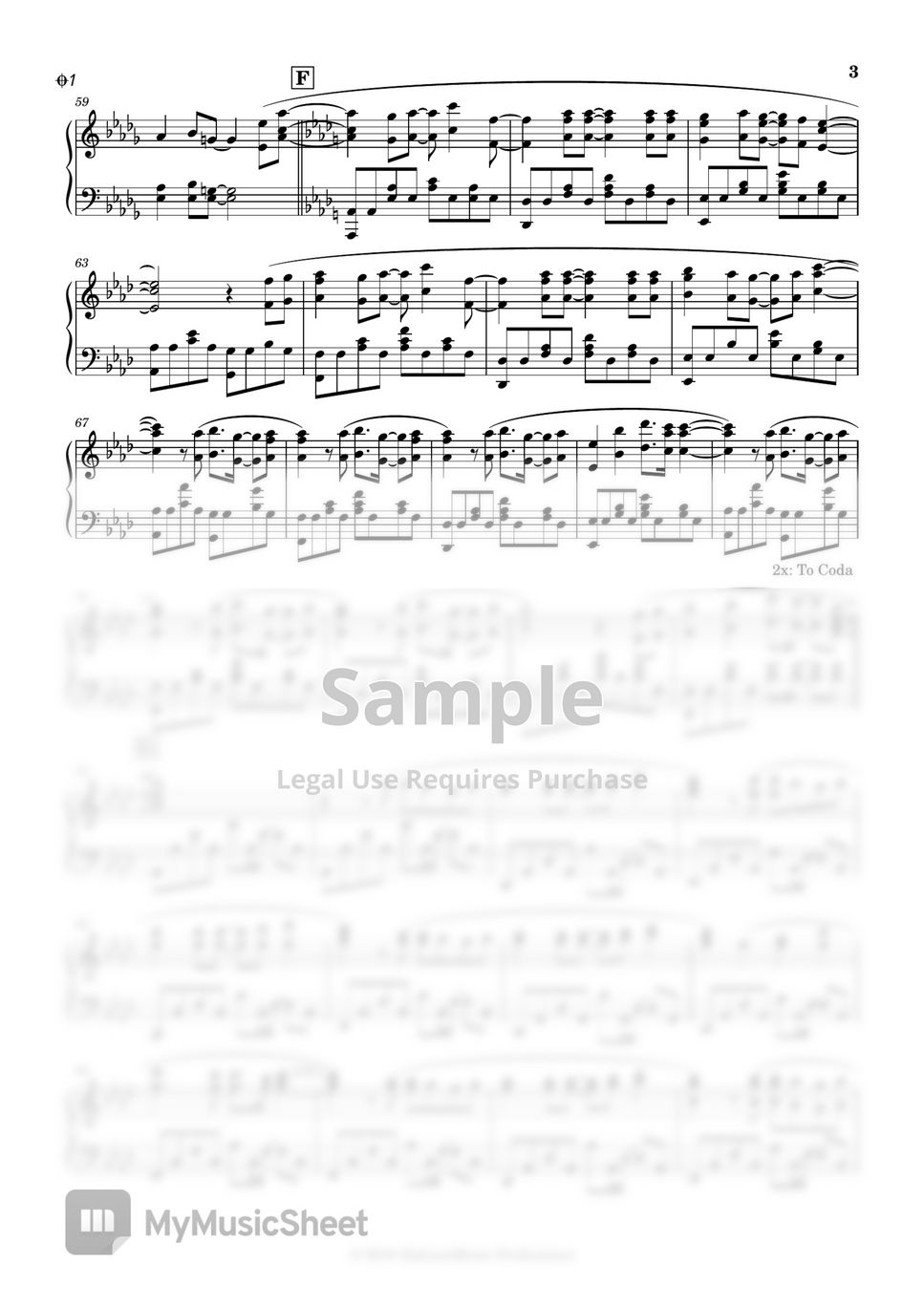 Harukatomiyuki - 17 Sai (Irozuku Sekai no Ashita Kara OP) ピアノ