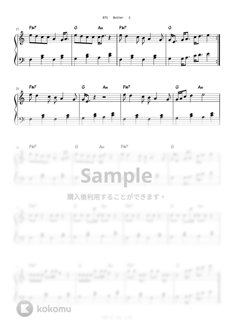 防弾少年団(BTS) - Butter (Easy Version) by A.Ha