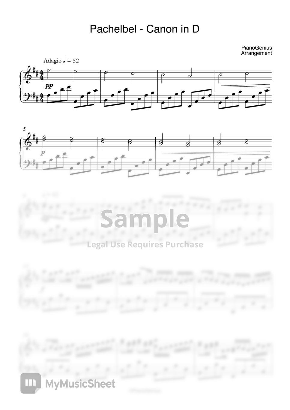 Pachelbel - Canon in D by PianoGenius