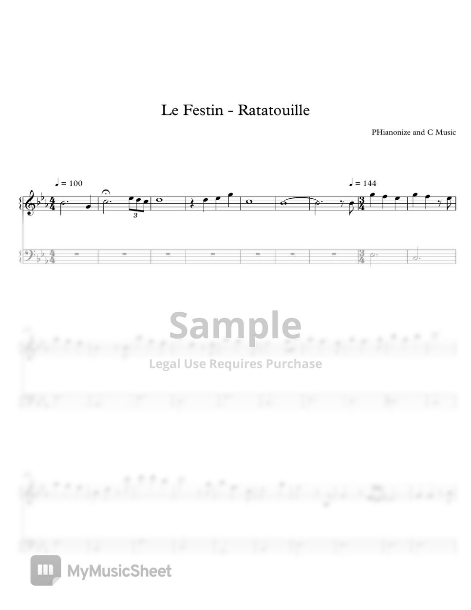 Camille - Le Festin (Ratatouille OST) (Easy Version) Sheets by ...