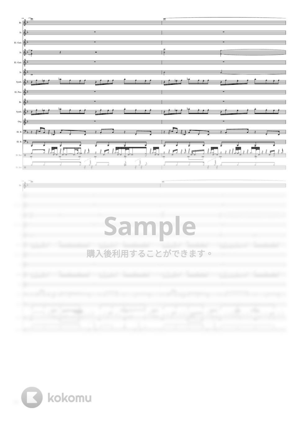 YMO 作曲；細野晴臣・高橋幸宏・坂本龍一 - Waterford 楽譜 by