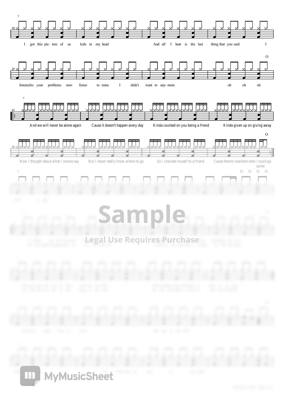 Daft Punk Instant Crush Sheet Music by COPYDRUM