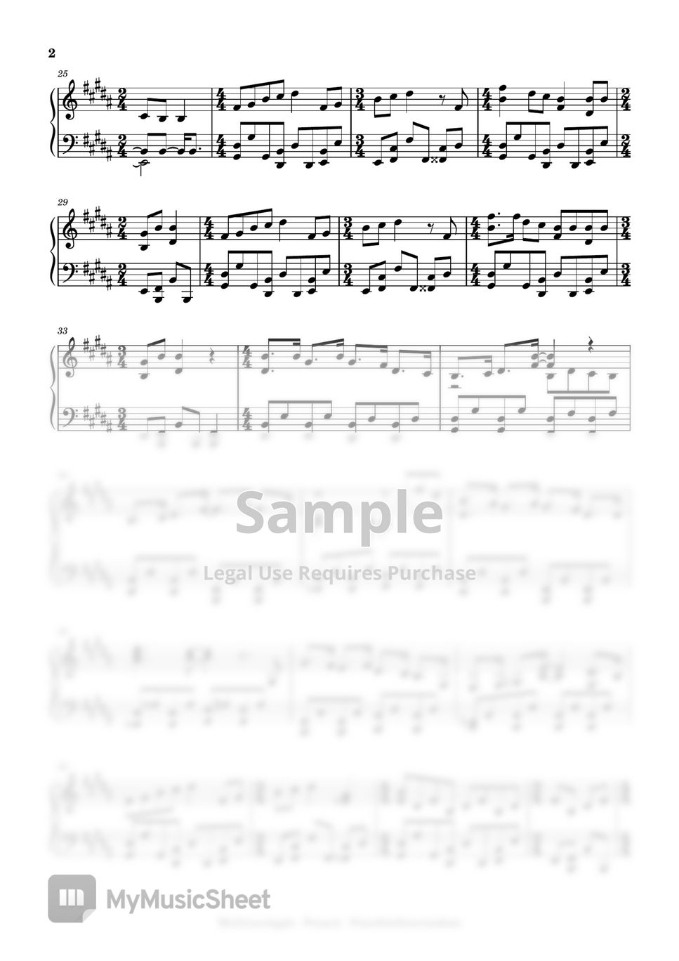 Mrs. GREEN APPLE - PRESENT (intermediate, piano) Sheets by Mopianic