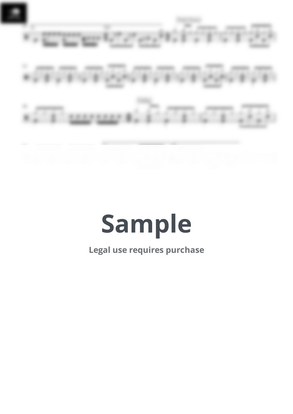 The Cranberries Dreams Sheets by Drum Transcription Drum Sheet MX