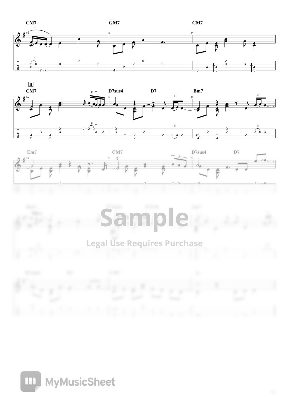 아이유[IU] 밤편지[Through the night] (Fingerstyle Uke.) 악보 by Klang