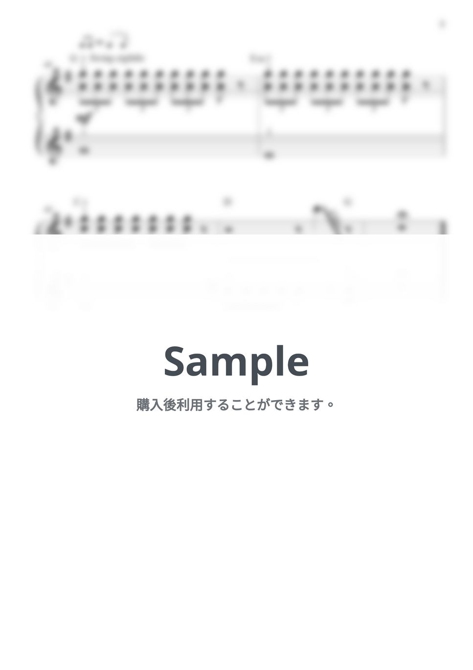 マライア・キャリー - All I Want For Christmas Is You (恋人たちのクリスマス) (初級/カタカナドレミ・指番号・コード付き) by CANACANA family