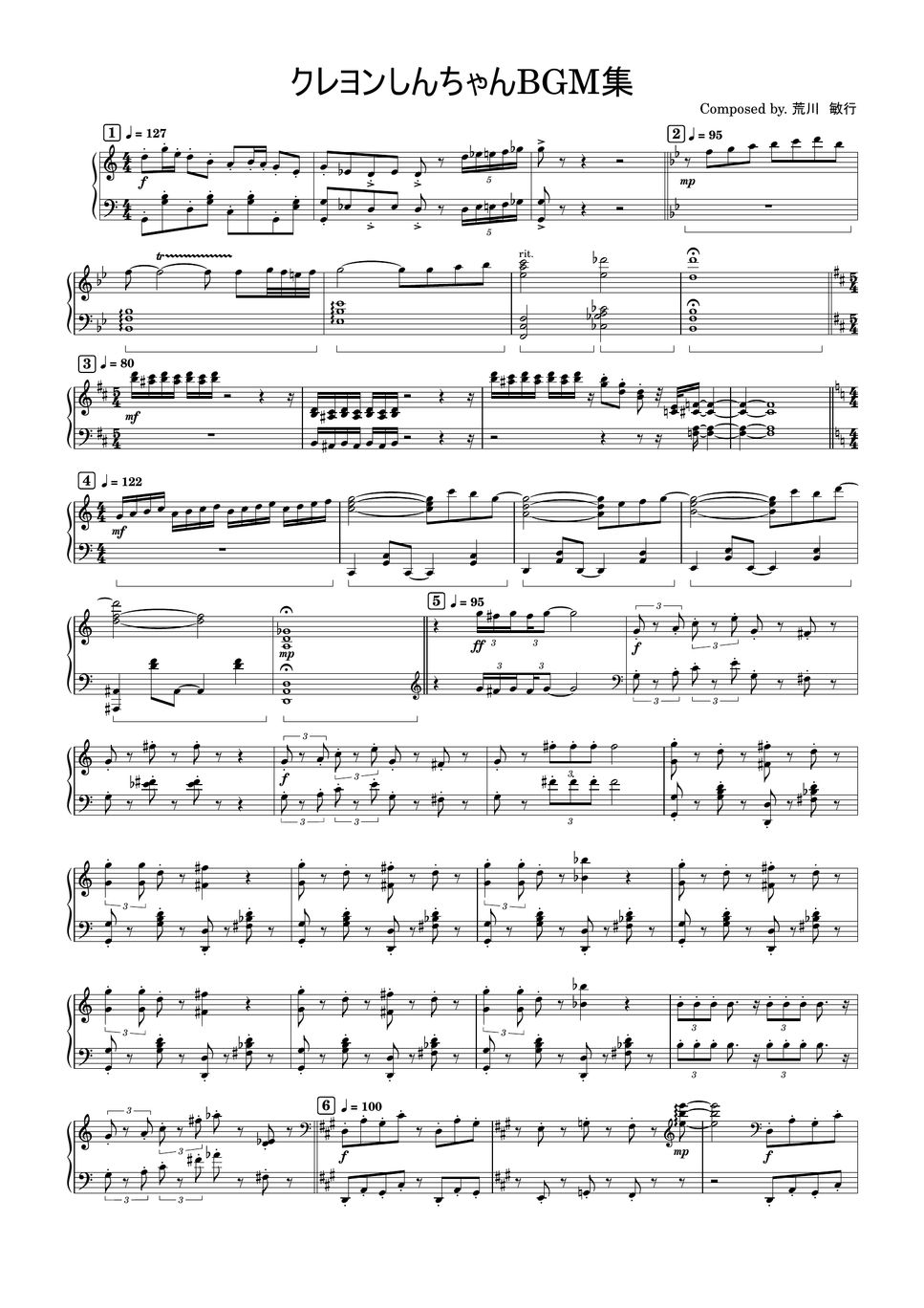 クレヨンしんちゃん クレヨンしんちゃんBGM集 楽譜 by ちゃんRINA。