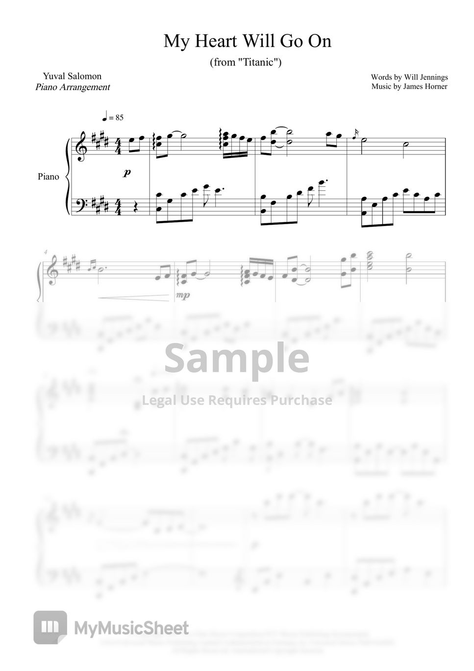 All Music Sheets - (Special Package 30% Discount) by Yuval Salomon