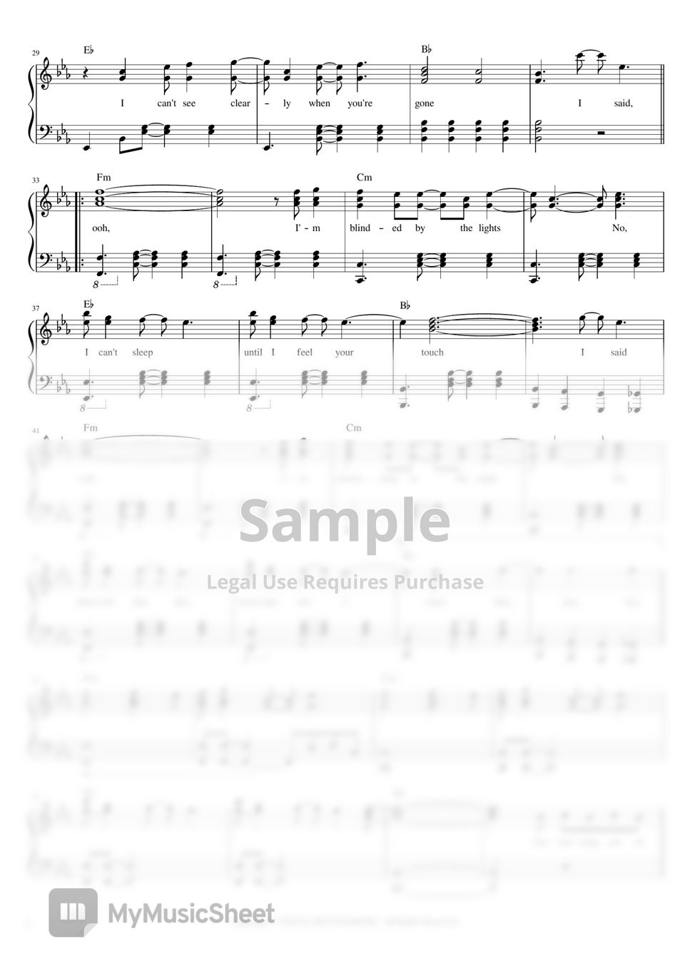 the-weeknd-blinding-lights-advanced-ver-sheets-by-deutdamusic