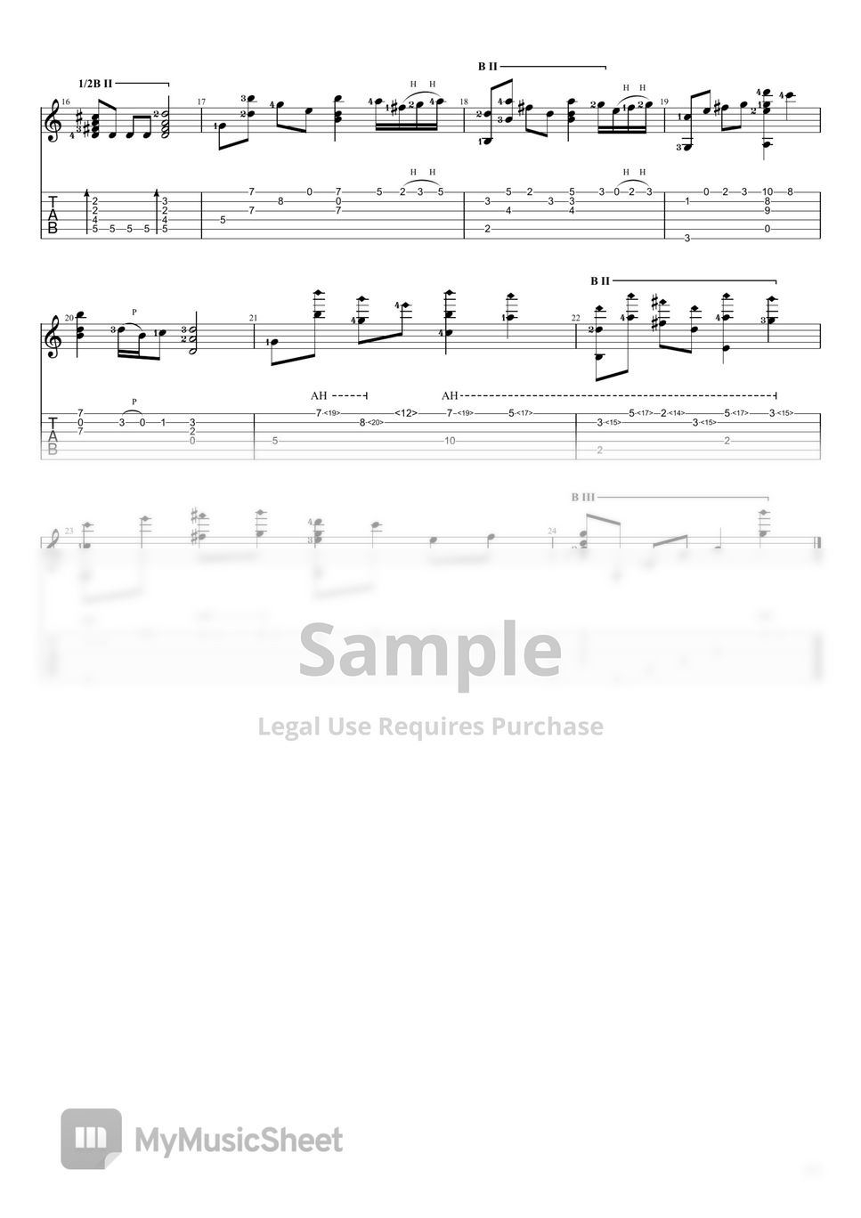 Dragonspine (Genshin Impact OST) Guitar Tab, PDF