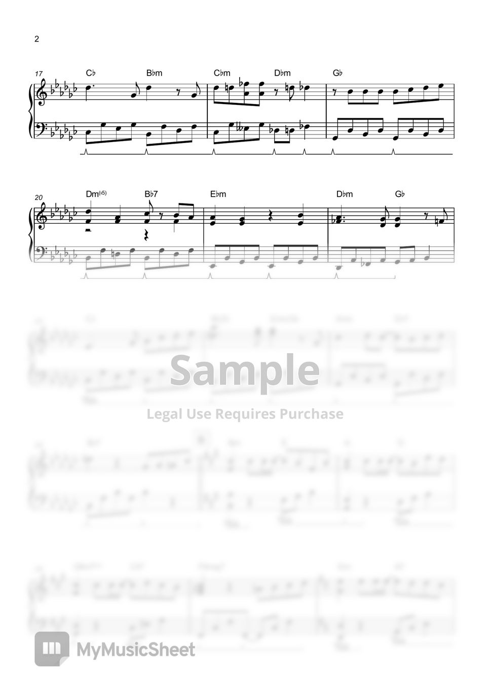 Official HIGEDANdism ミックスナッツ(Mixed Nuts beginner) Sheets by THETA PIANO