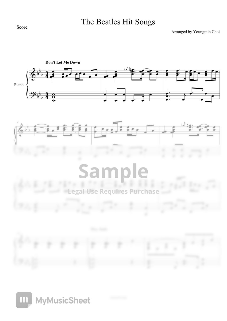 Band Score 1976 Beatles Hit Album | eBay