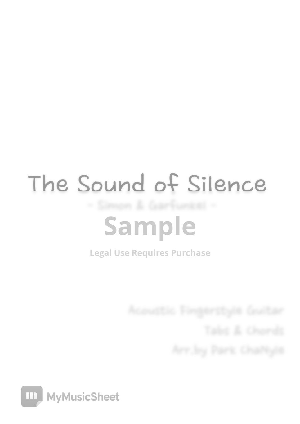 Simon & Garfunkel The Sound of Silence (Fingerstyle Guitar) Tab