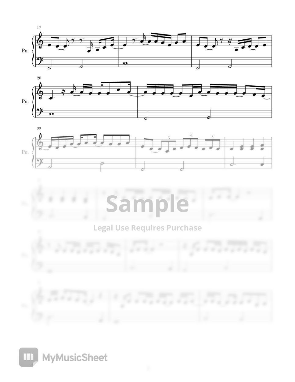 Bruno Mars When I Was Your Man (Easy Version) 악보 by PHianonize