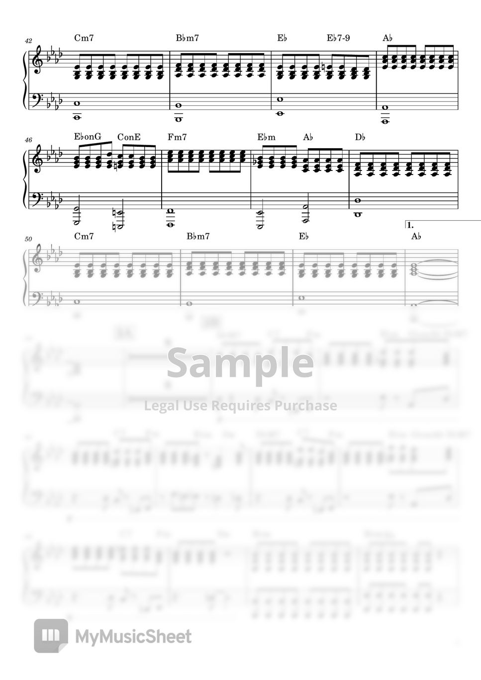 Official髭男dism - Pretender (piano part) by mame