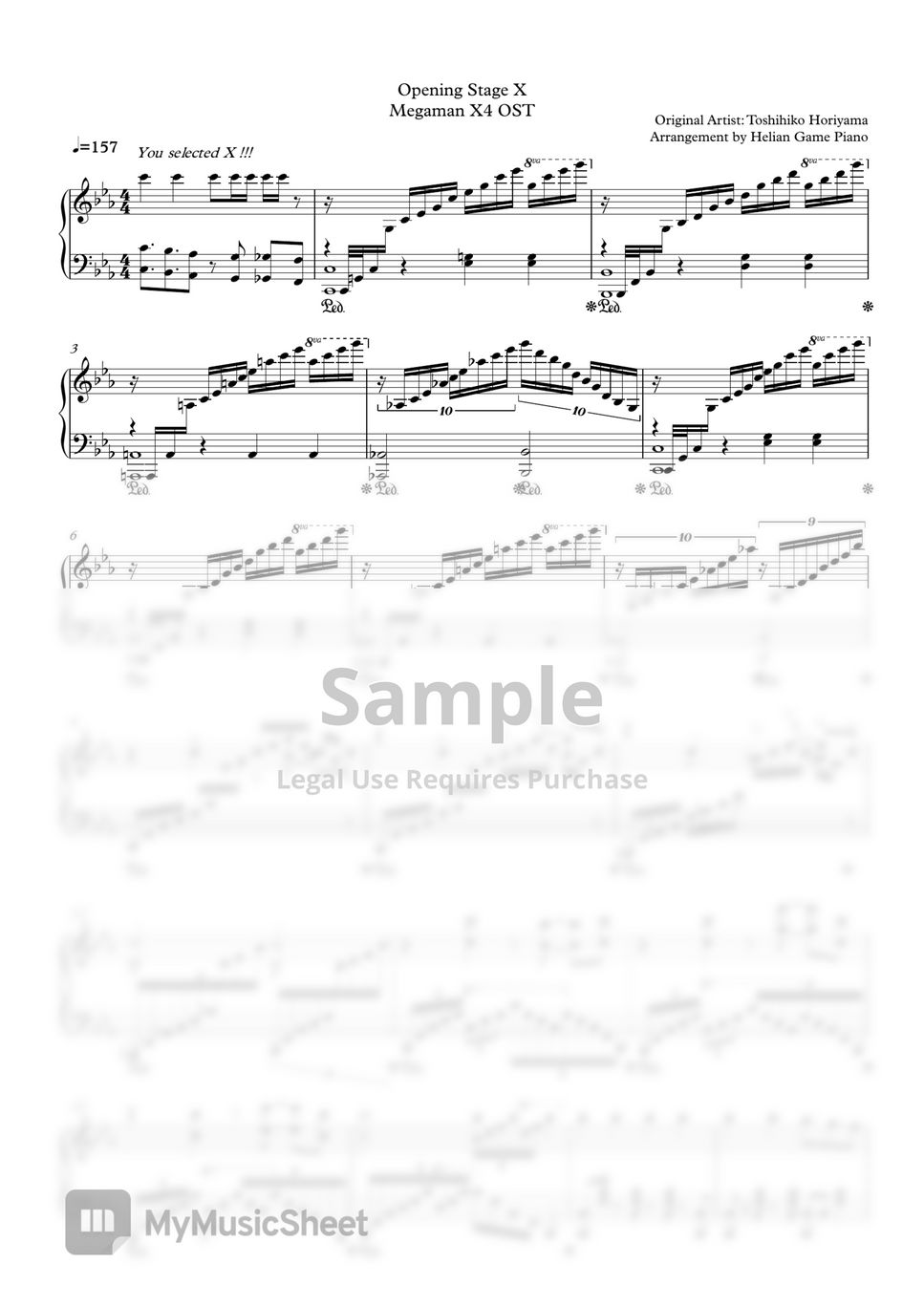 megaman-x4-opening-stage-x-sheets-by-helian-game-piano