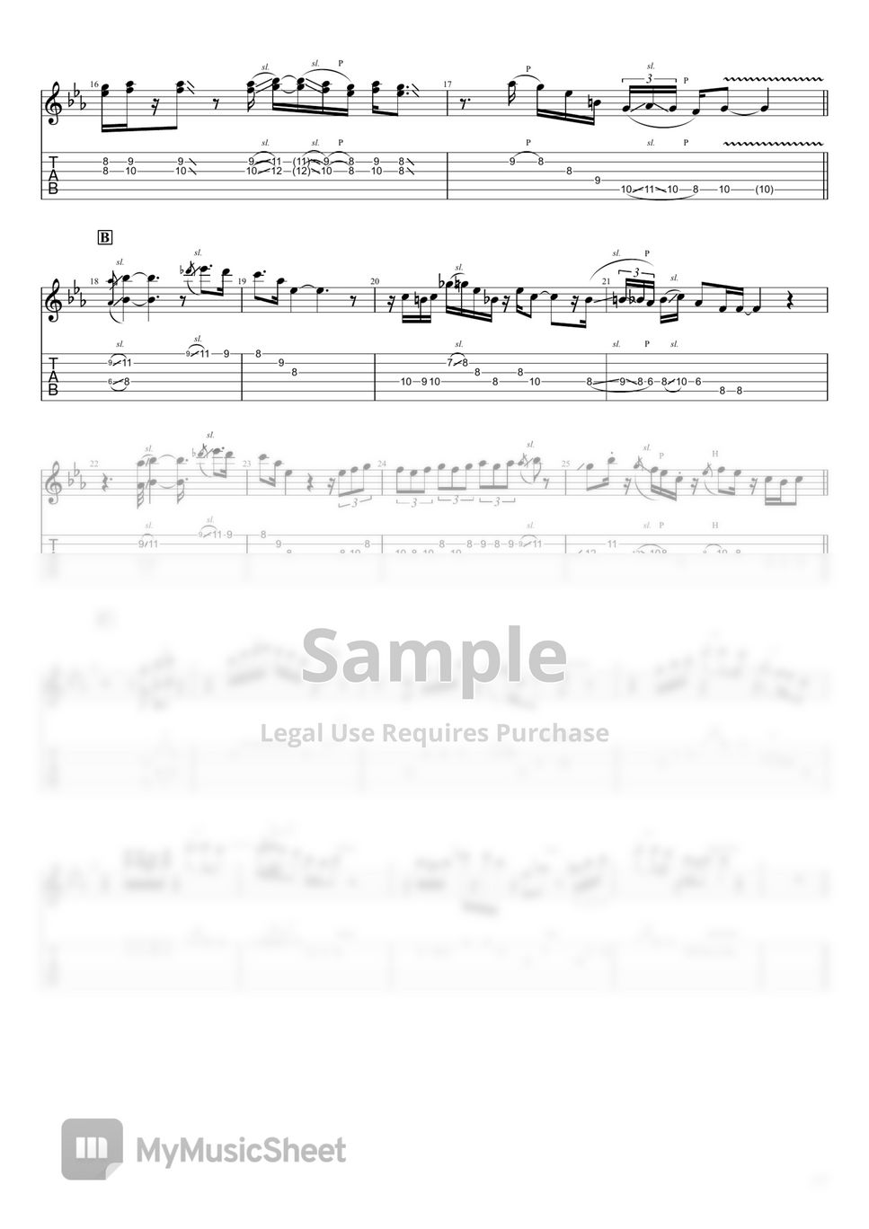 Paul Jackson Jr. Down the Road (Guitar Pro/GP/GP5/GPX) แผ่น by non0x9ram