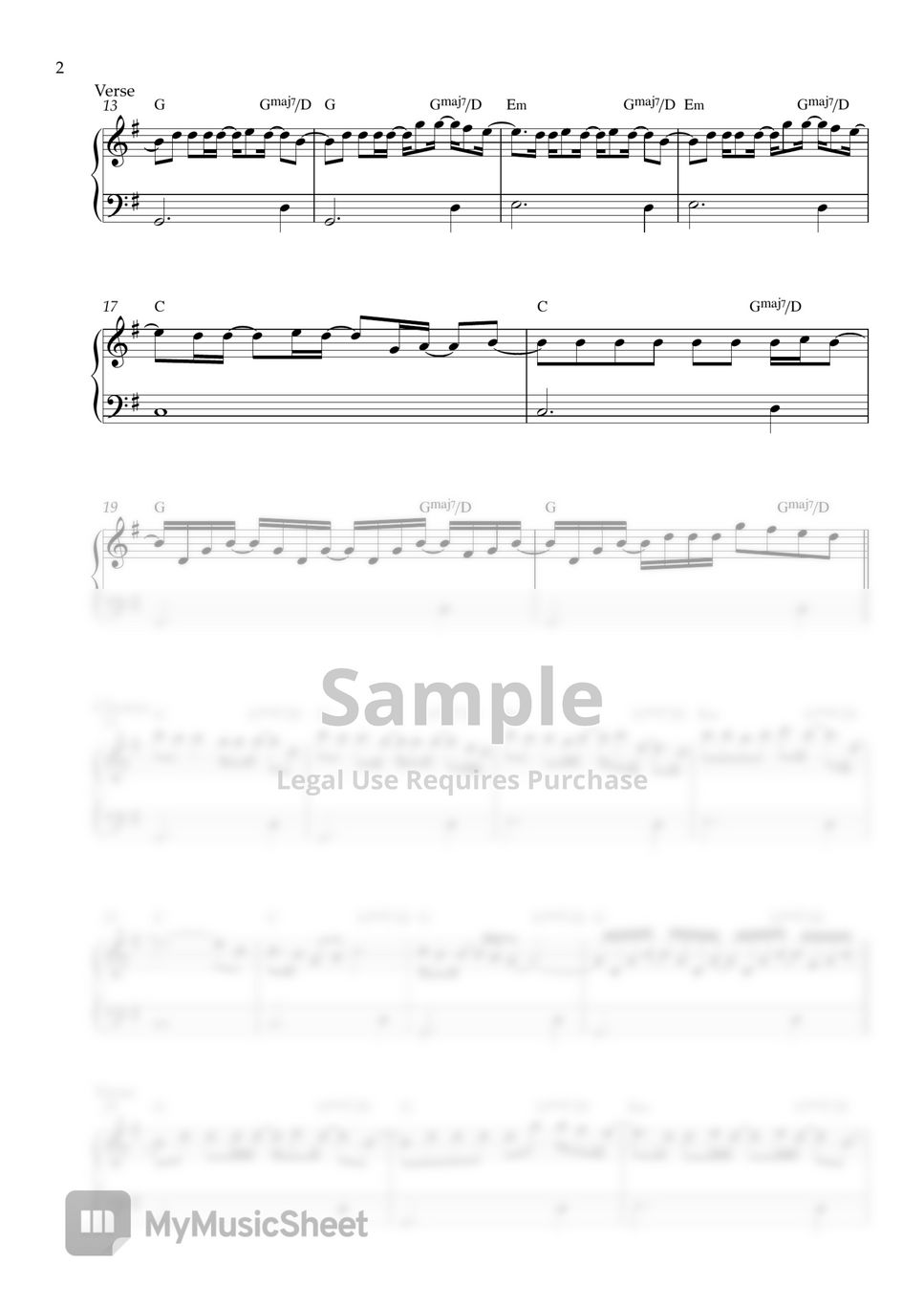 Olivia Rodrigo - logical (EASY PIANO SHEET) by Pianella Piano
