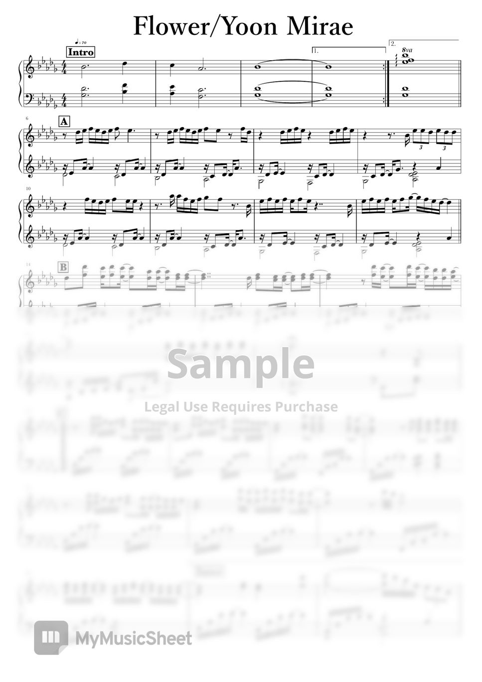 YoonMiRae Flower Sheet by Eri Nagayama