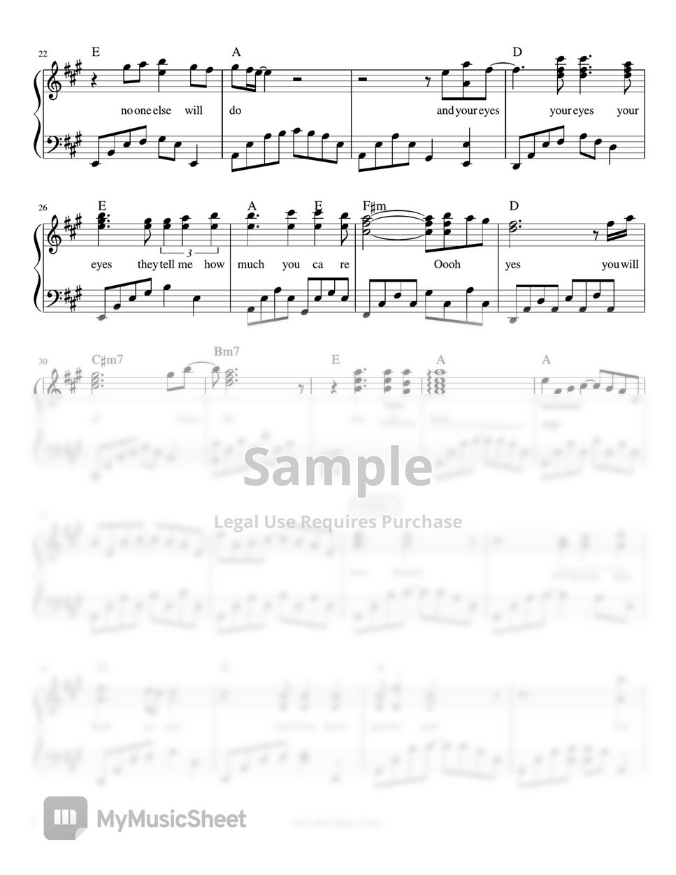 Lionel Richie & Diana Ross - Endless Love (piano sheet music) by Mel's Music Conrner