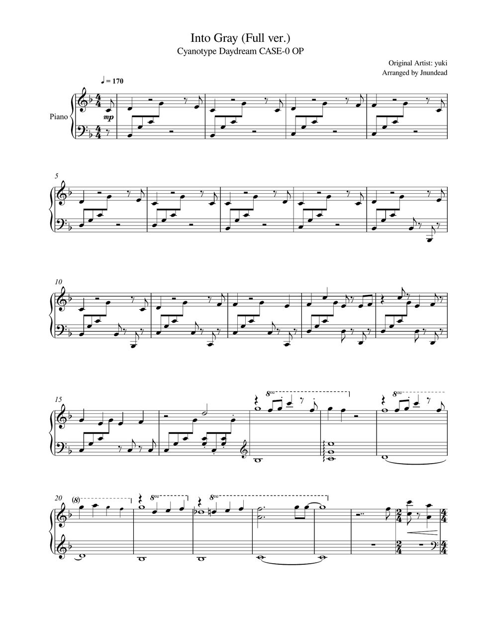 Yuki's Brand ピアノ楽譜 Yuki's Brand ピアノ楽譜 Yuki's Brand ピアノ楽譜