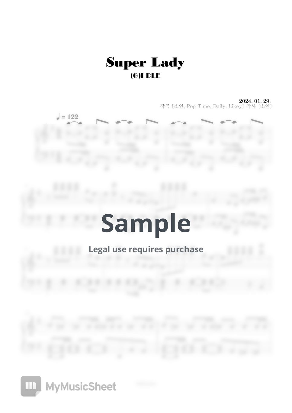 (G)I-DLE - Super Lady Sheets by boknowa