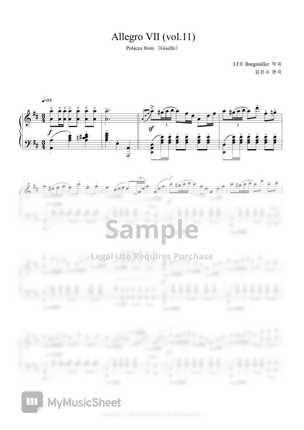 J.F.F. Burgmüller - Allegro Ⅶ (vol.11).pdf by Eun Soo Kim