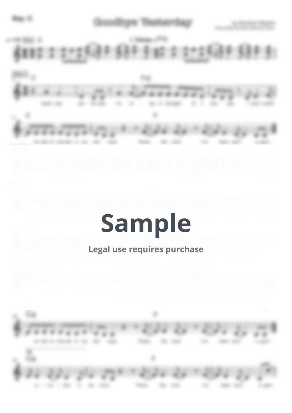 Joshua Holiday, Gracie Binion, Mitch Wong, Steven Furtick - Goodbye Yesterday (Elevation Rhythm &amp; Gracie Binion) by Shine worship piano