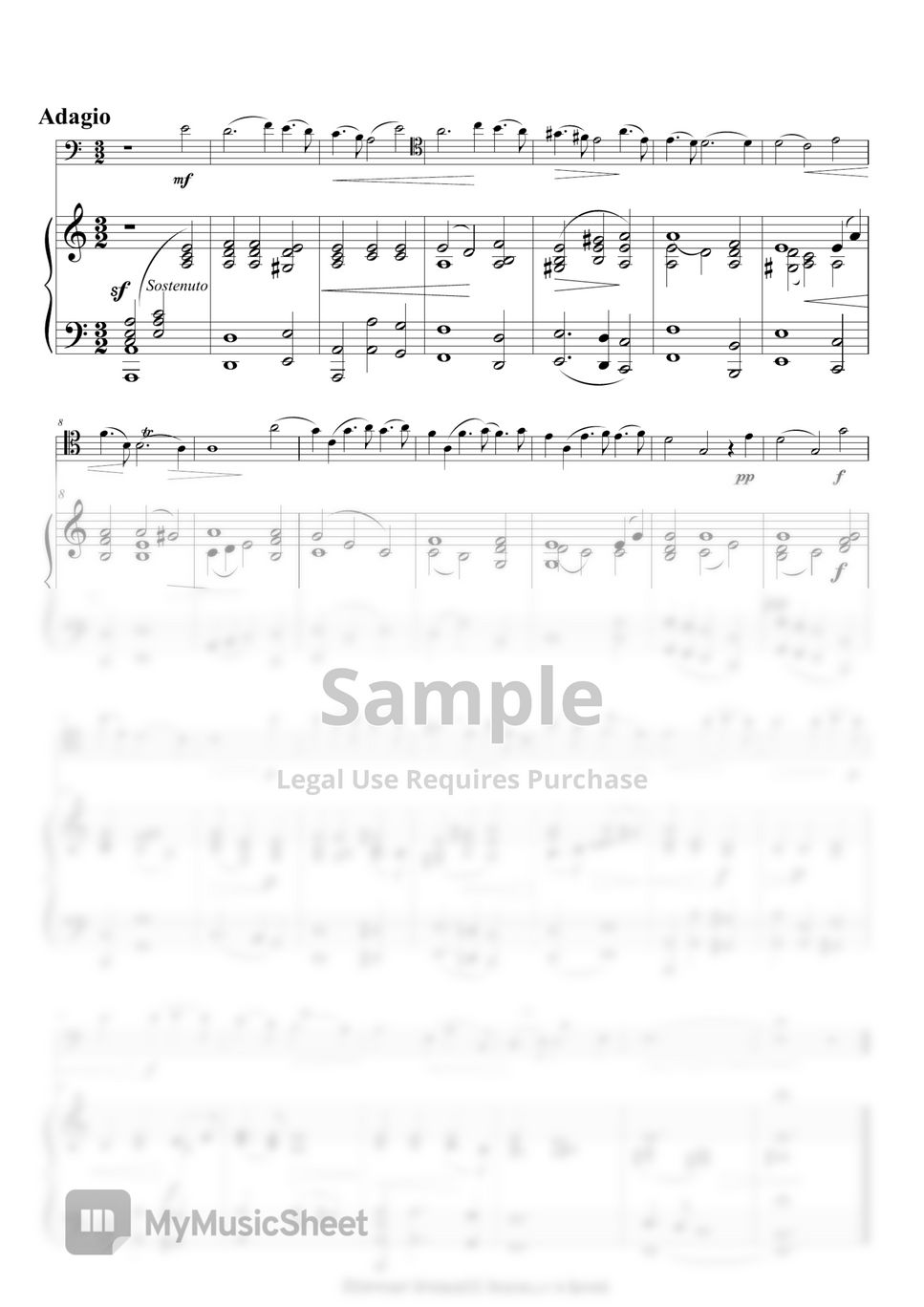Henry Eccless - Sonata in G minor 3.Adagio for Double Bass Orchestra Tune (Sanghyeon)