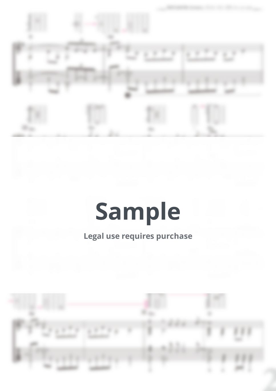 セール！ 洋楽譜　LOVE SONGS　THE BEATLES　ビートルズ The Beatles - And I Love Her (Solo Guitar) タブ+五線譜 by