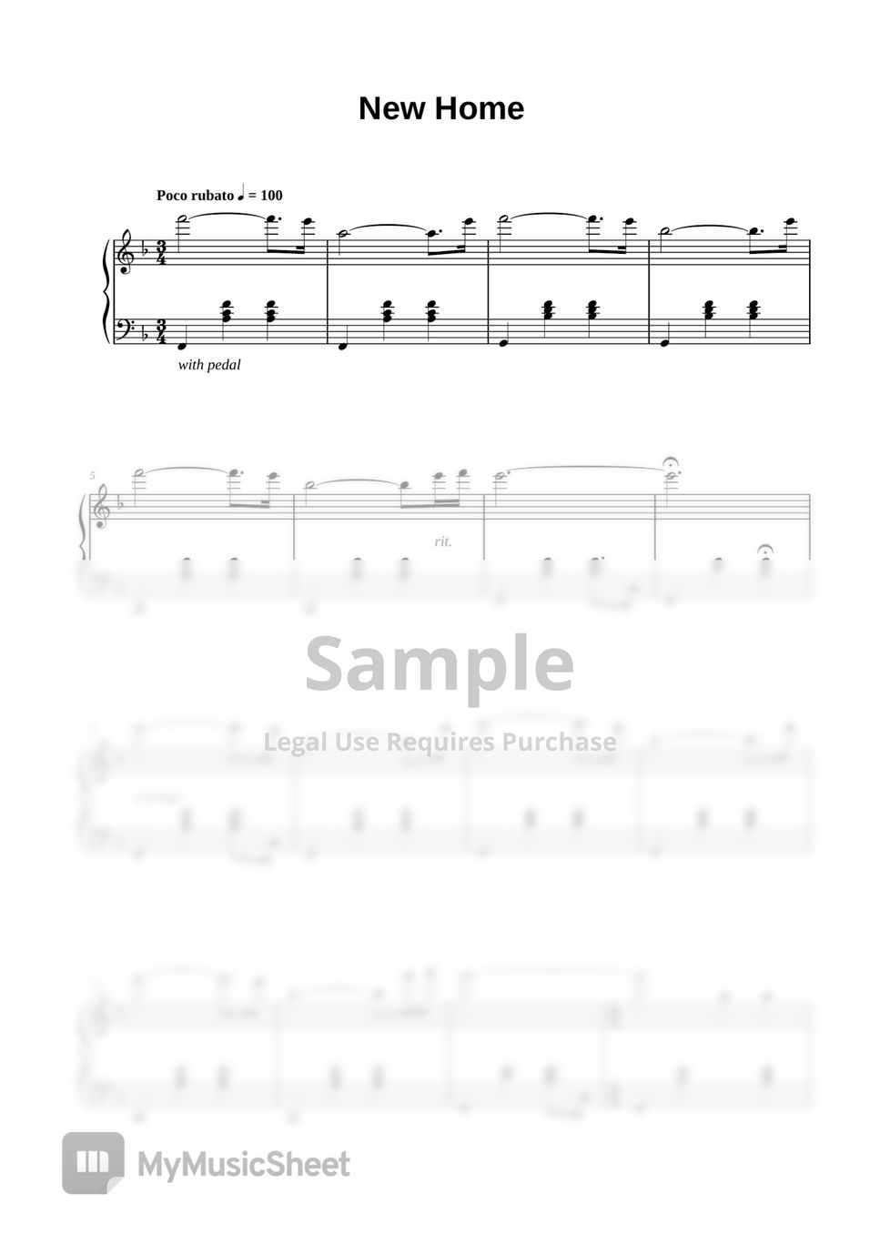 Austin Farwell New Home Sheets by Piano