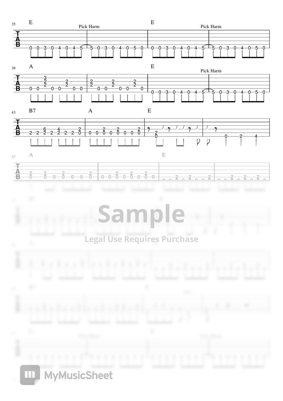 YongPil Cho - Lets Go On A Trip Sheets by Guitar24H