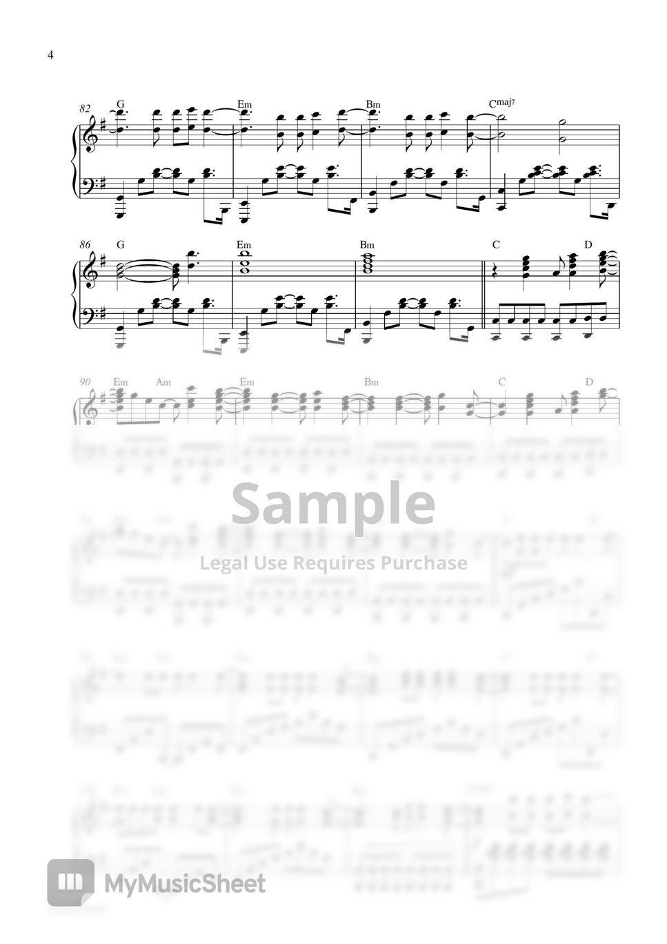 Tom Odell - Another Love (Piano Sheet) Partitura by Pianella Piano