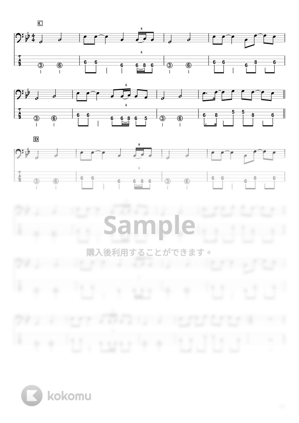 変態紳士クラブ - YOKAZE (ベースTAB譜☆4弦ベース対応) by swbass