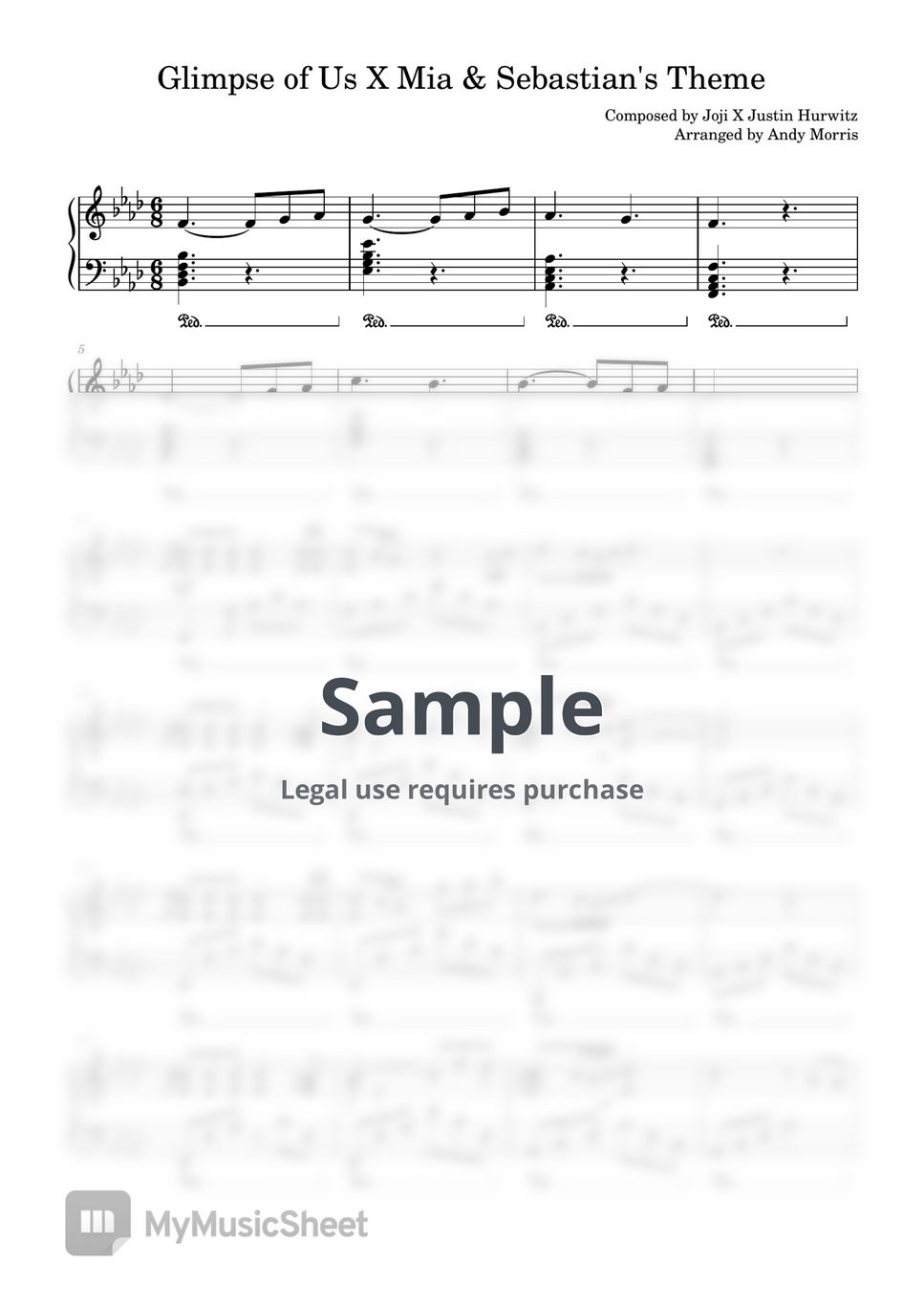 joji-x-justin-hurwitz-glimpse-of-us-x-la-la-land-sheets-by-andy-morris