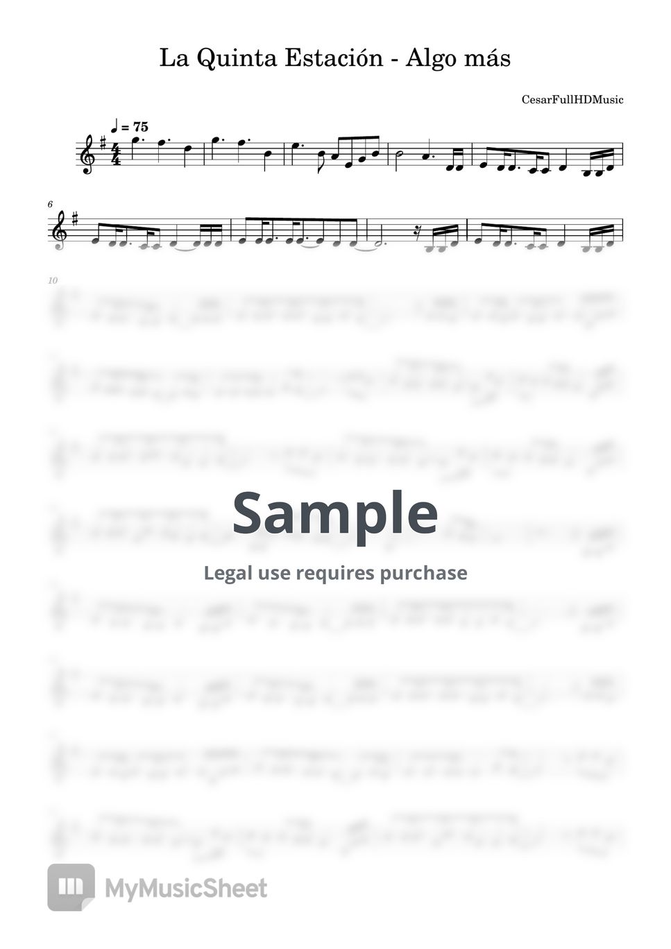 La Quinta Estación Algo más Sheets